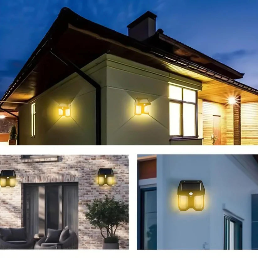 High-Quality Solar Wall Lamp for Outdoor Garden, Villa, and Patio Night Lighting