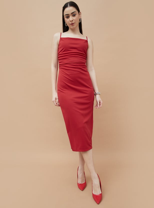 Elegant Solid Bodycon Dress Comfortable Party and Casual Outfit for Women