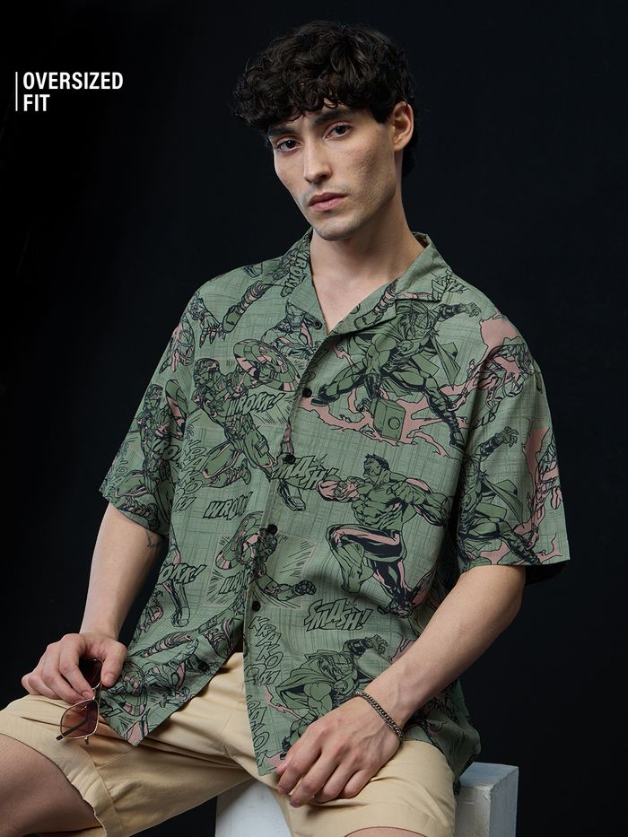 Cotton Comics Oversized Shirt Comfortable Relaxed Fit for Daily Wear