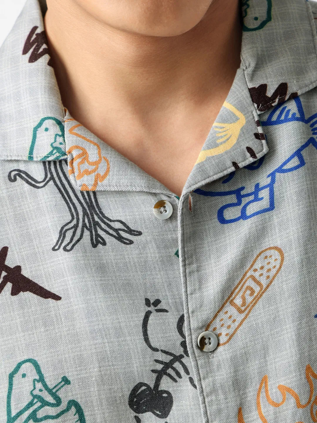 Comfortable Yellow Half Sleeve Linen Shirt for Men Ideal for Summer and Casual Wear