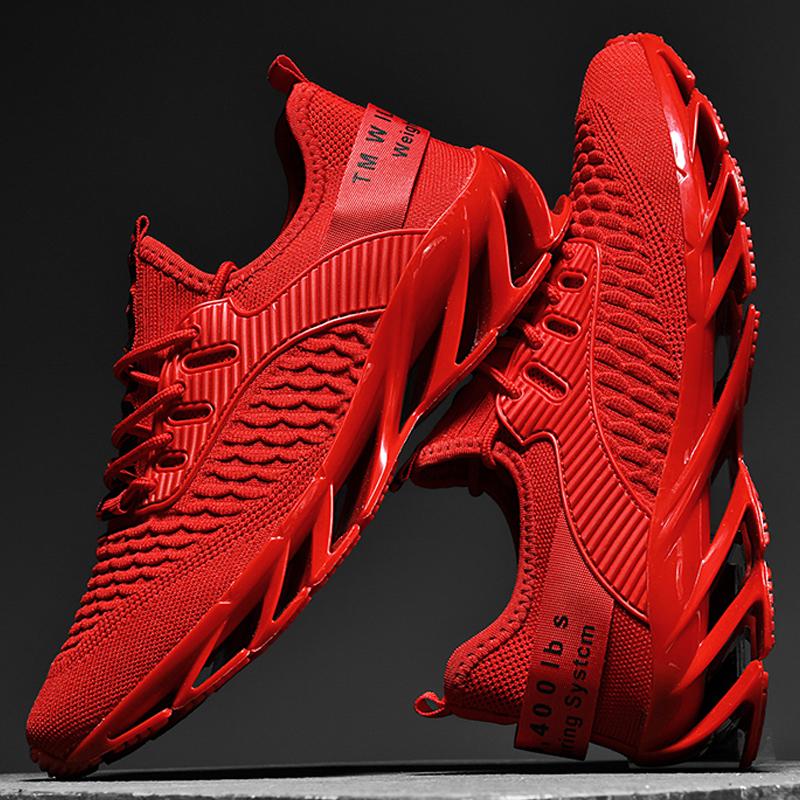 Everyday Wear Men’s Plus Size Lightweight Fly Woven Casual Sports Shoes with Modern Urban Styling