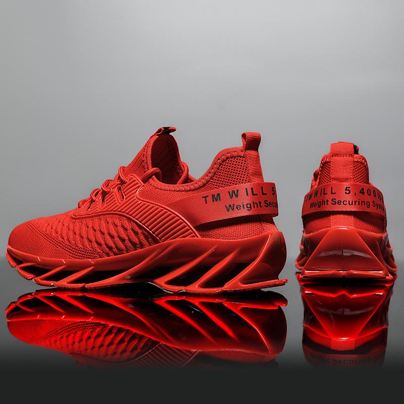 Everyday Wear Men’s Plus Size Lightweight Fly Woven Casual Sports Shoes with Modern Urban Styling