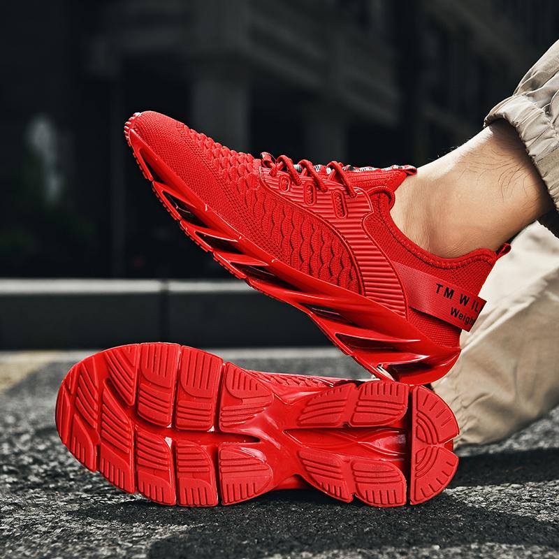 Everyday Wear Men’s Plus Size Lightweight Fly Woven Casual Sports Shoes with Modern Urban Styling
