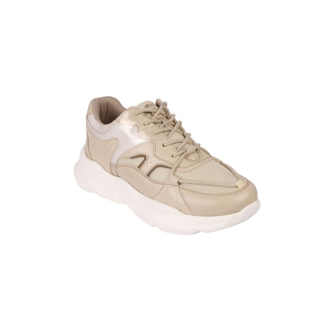 Premium Quality Women’s Beige Casual Sneakers Comfortable Streetwear Footwear
