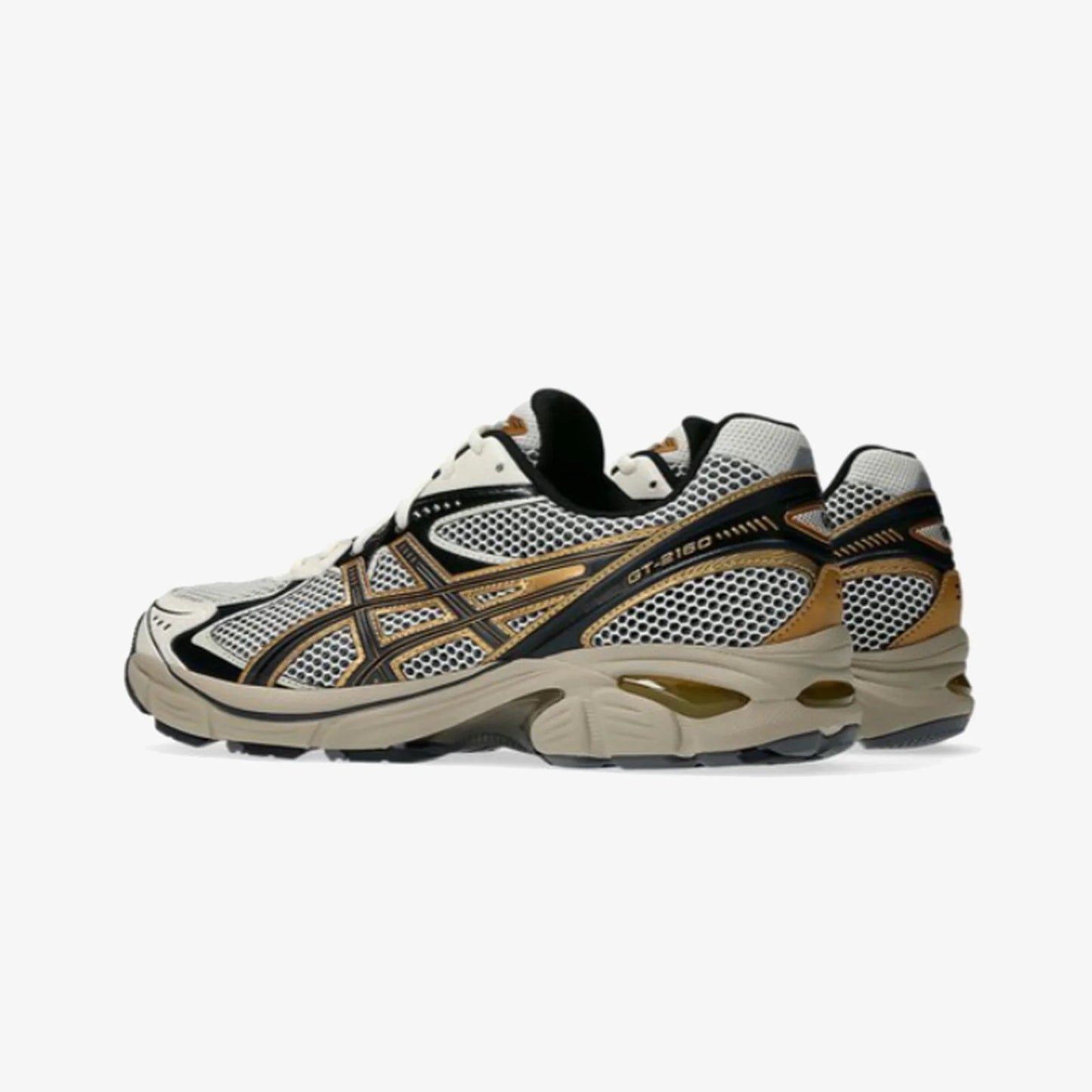 Everyday Wear Men’s Sneakers in Cream and Pure Gold with Cushioned Sole