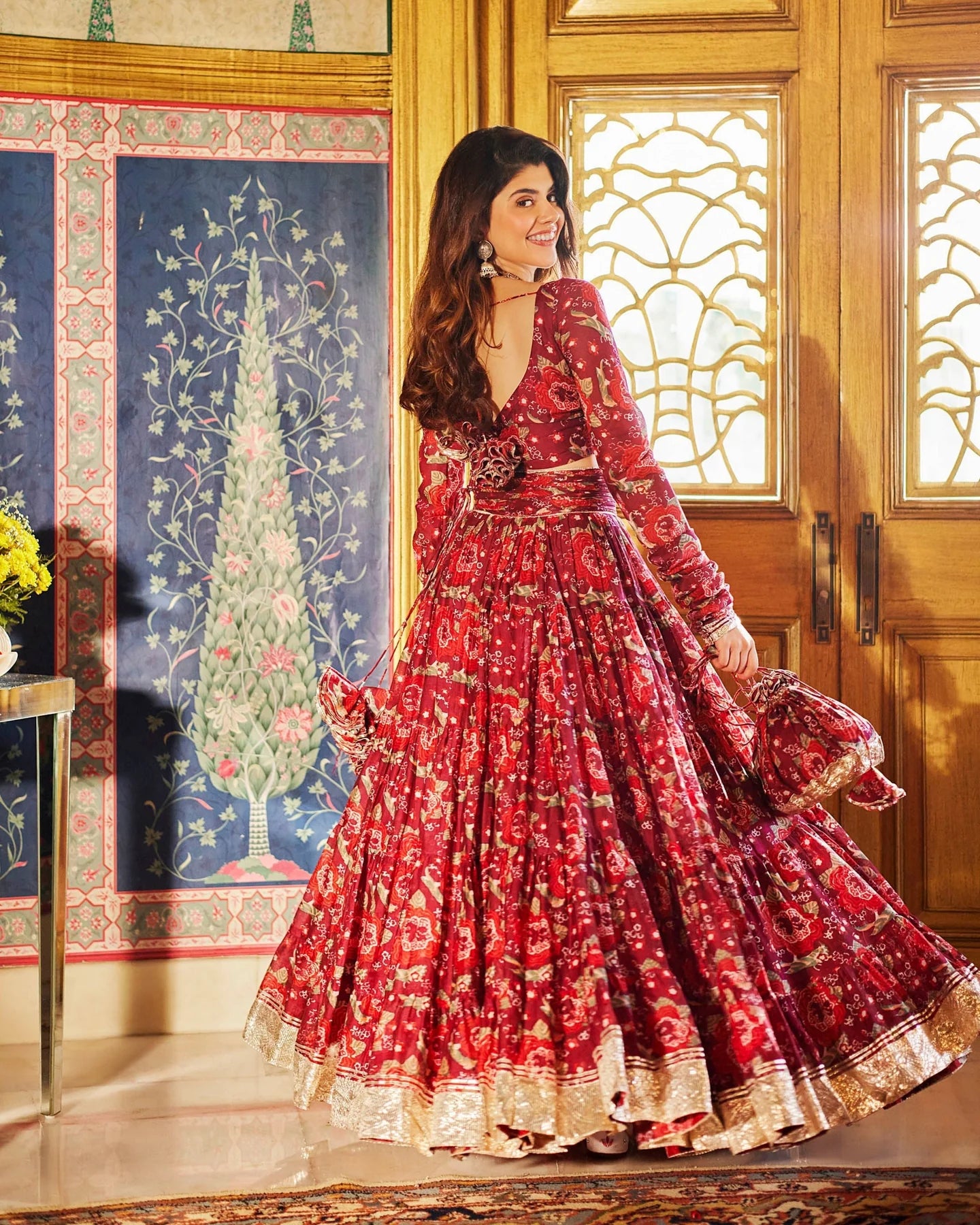 Designer Chanderi Lehenga Set for Bridesmaids, Parties & Ethnic Celebrations