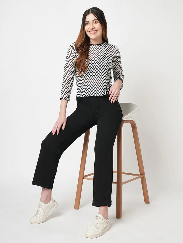Women Black High Rise Joggers with Comfortable Fit Perfect for Casual and Lounge Wear