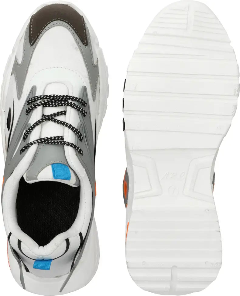 Stylish Lite Sports Shoes for Men Grey Running Sneakers and Multicolor Fashion Shoes