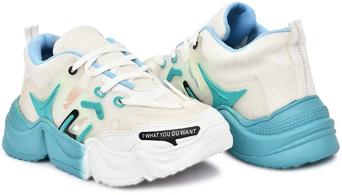 Comfortable Women’s Sneakers Trendy Green White Casual Shoes for Everyday Wear