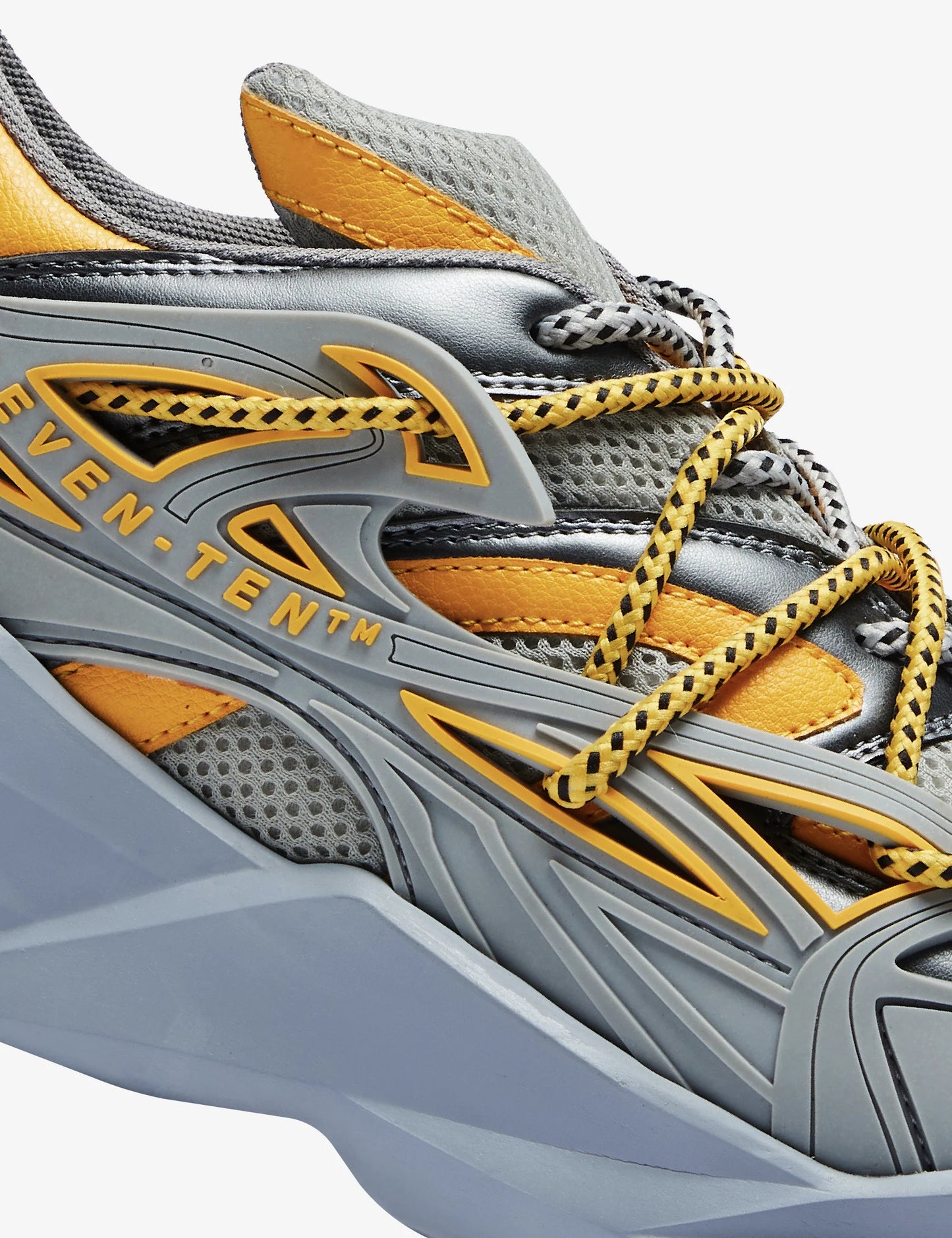 Classic Canary Yellow Low Top Chunky Sneakers for Men with Durable Rubber Outsole and Timeless Look