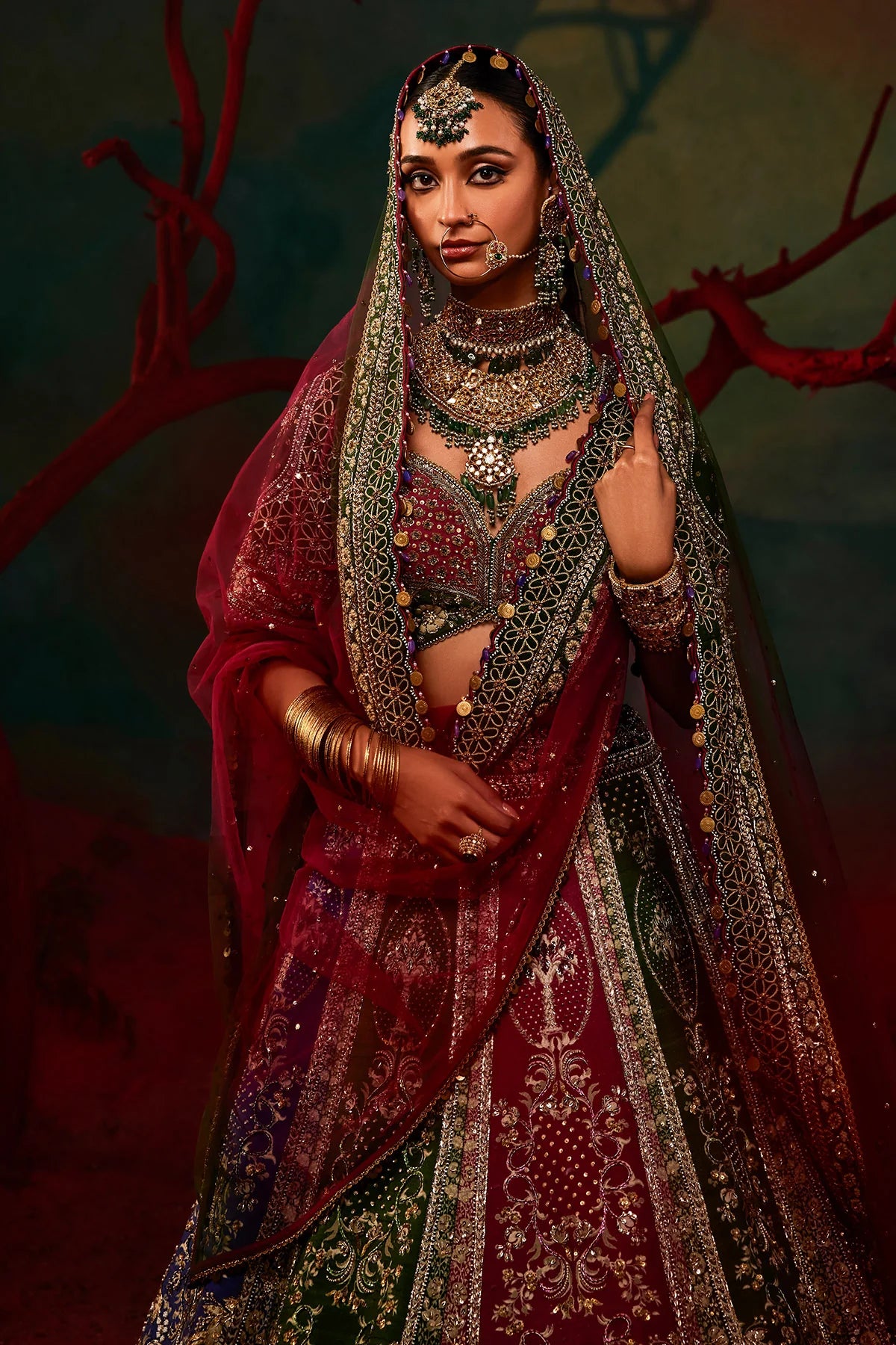 Graceful Mohini Bridal Lehenga with Heavy Work for Special Occasions