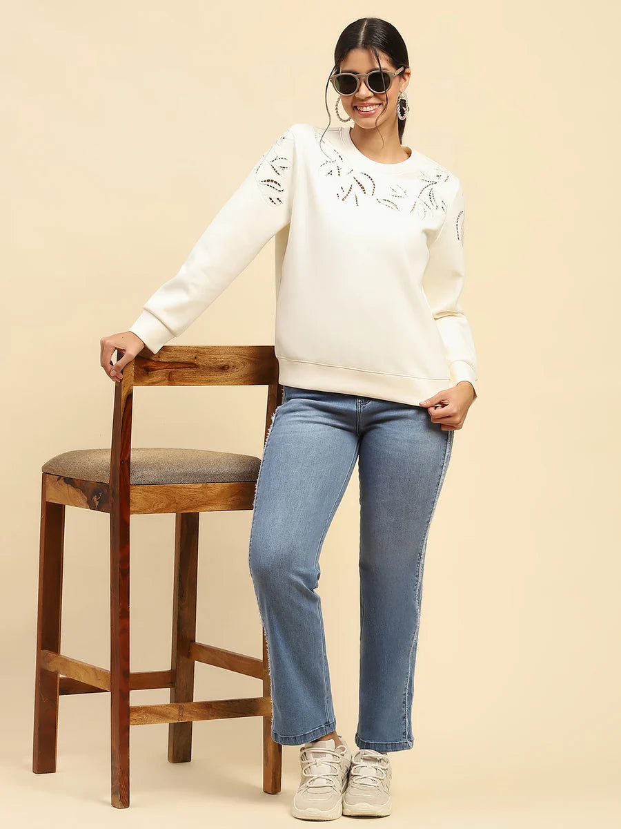 Fashion Forward Blue Cotton Straight Fit Jeans with Classic Blue Wash