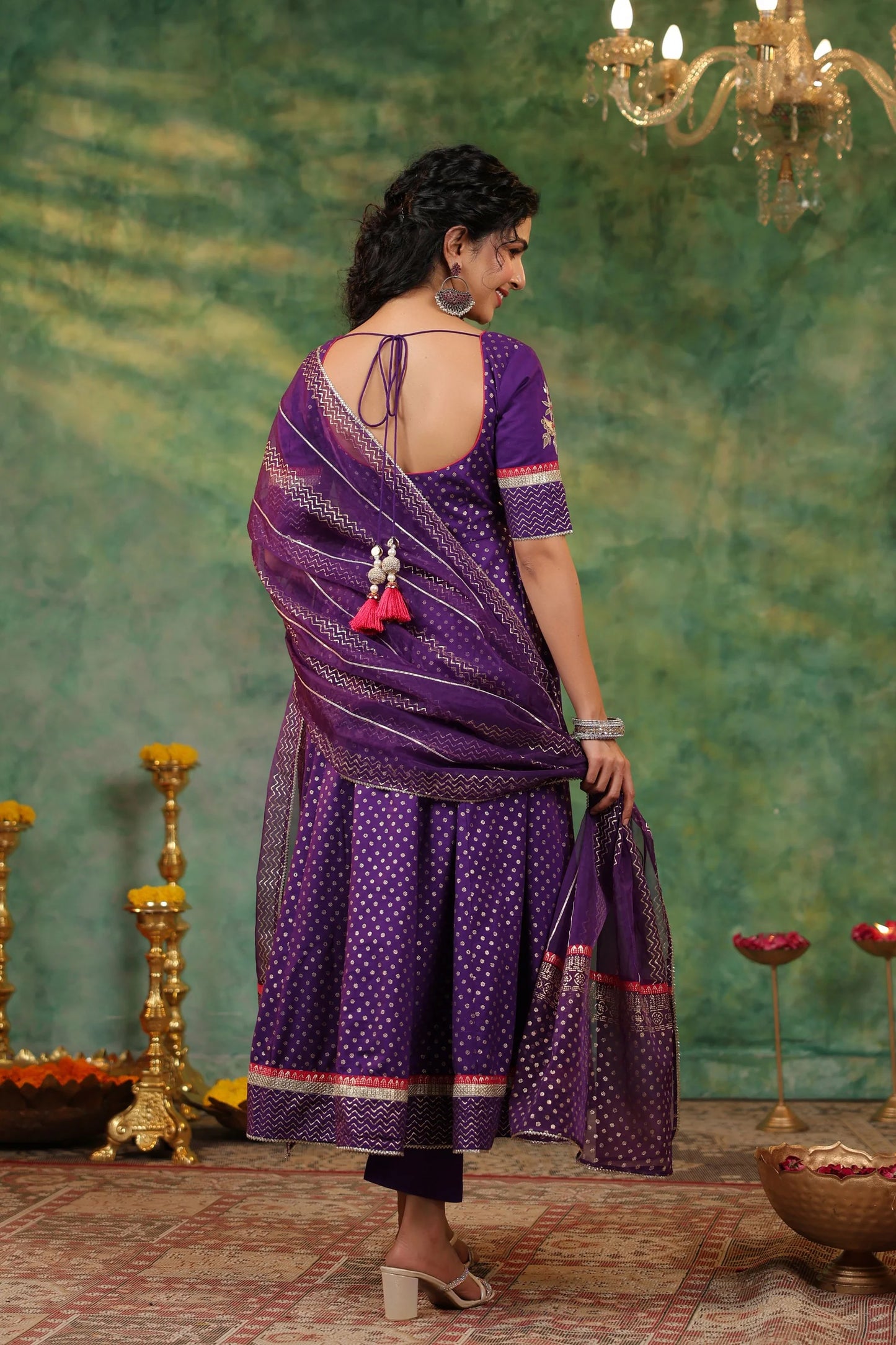 Glamorous Ragini Anarkali Suit Set with Intricate Work Perfect for Special Events