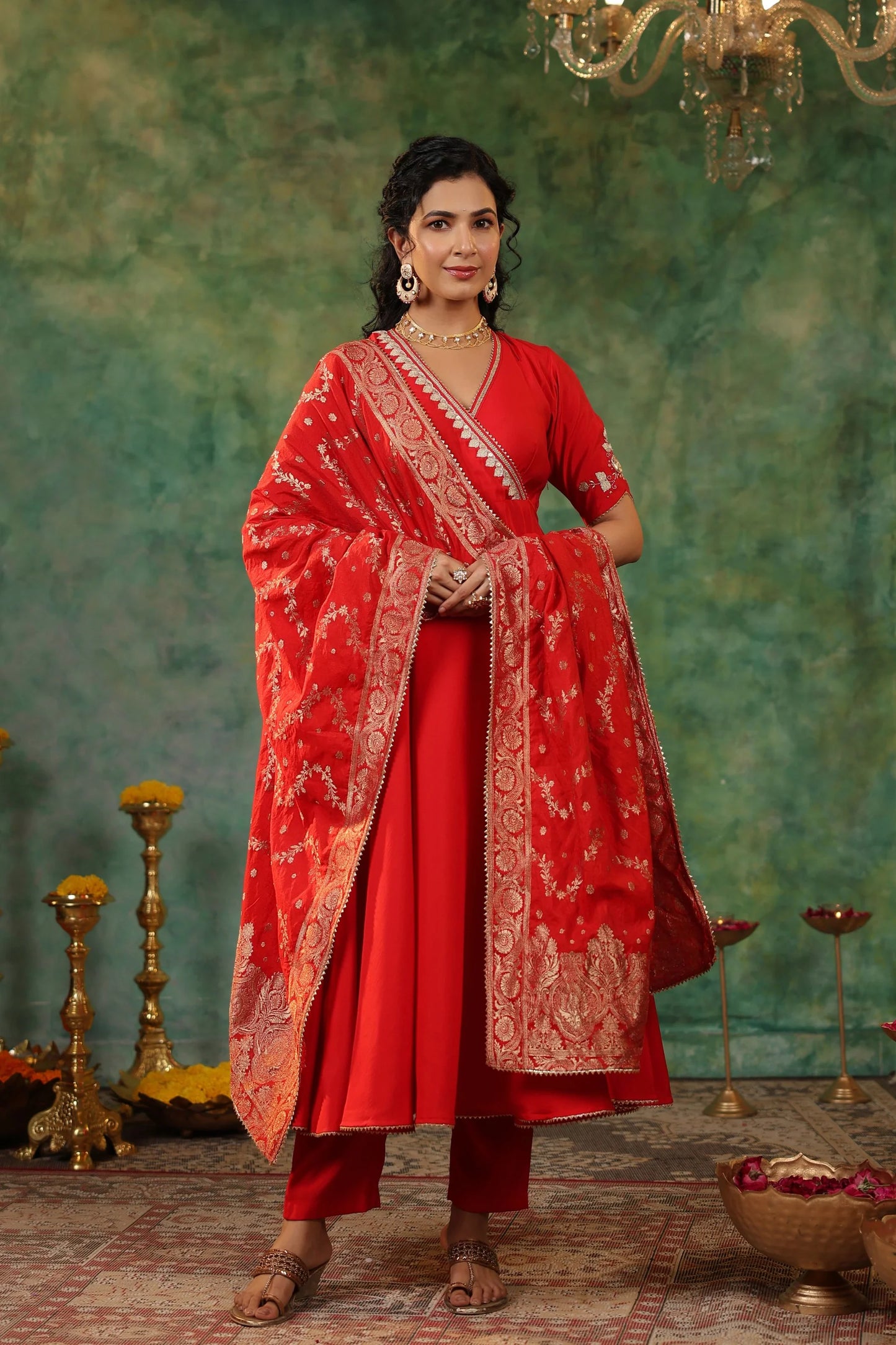 Luxury Designer Embroidered Suit Set with Heavy Dupatta Perfect for Wedding Functions