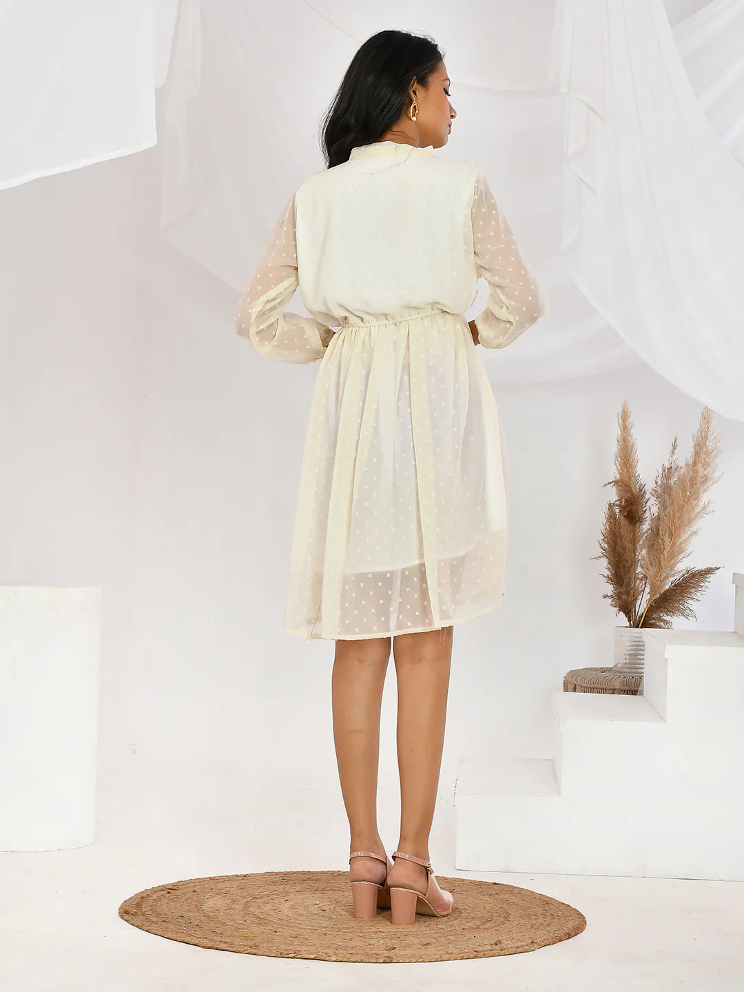 Women White Western Dress Perfect for Everyday Outfits, Summer Fashion, and Street Style Looks