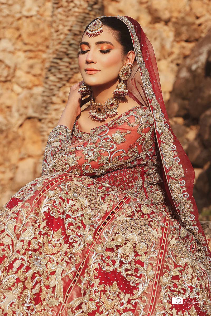 Premium Embroidered Net Maroon Bridal Lehenga Designed for Chic and Traditional Wedding Looks