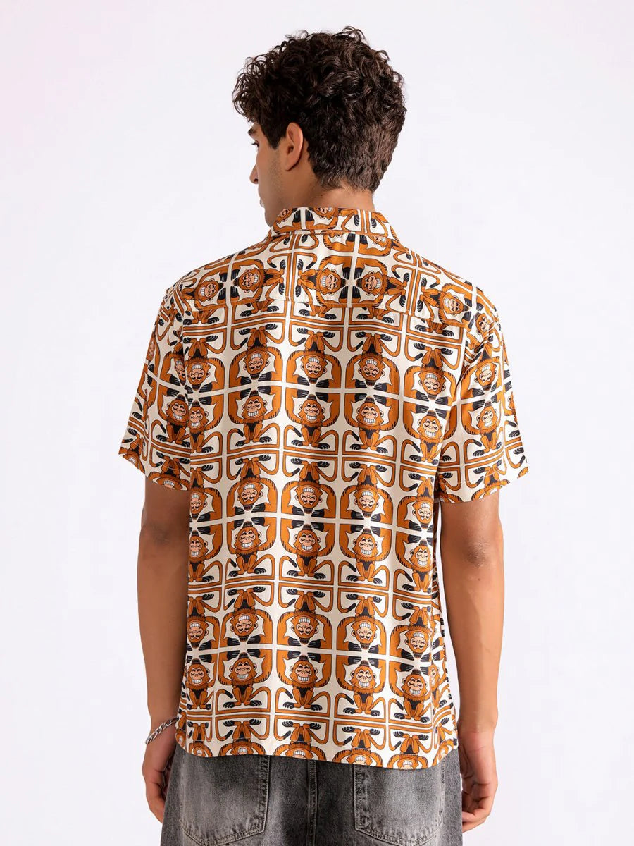 Versatile Monkeyverse Men’s Shirt with Unique Design and Comfortable Silhouette