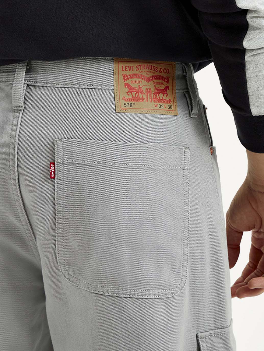 Statement Grey Loose Fit Mid Rise Jeans for Men with Contemporary Streetwear Look