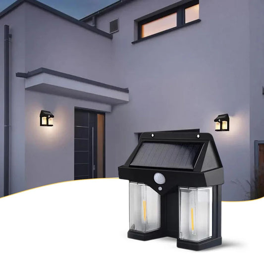 High-Quality Solar Wall Lamp for Outdoor Garden, Villa, and Patio Night Lighting
