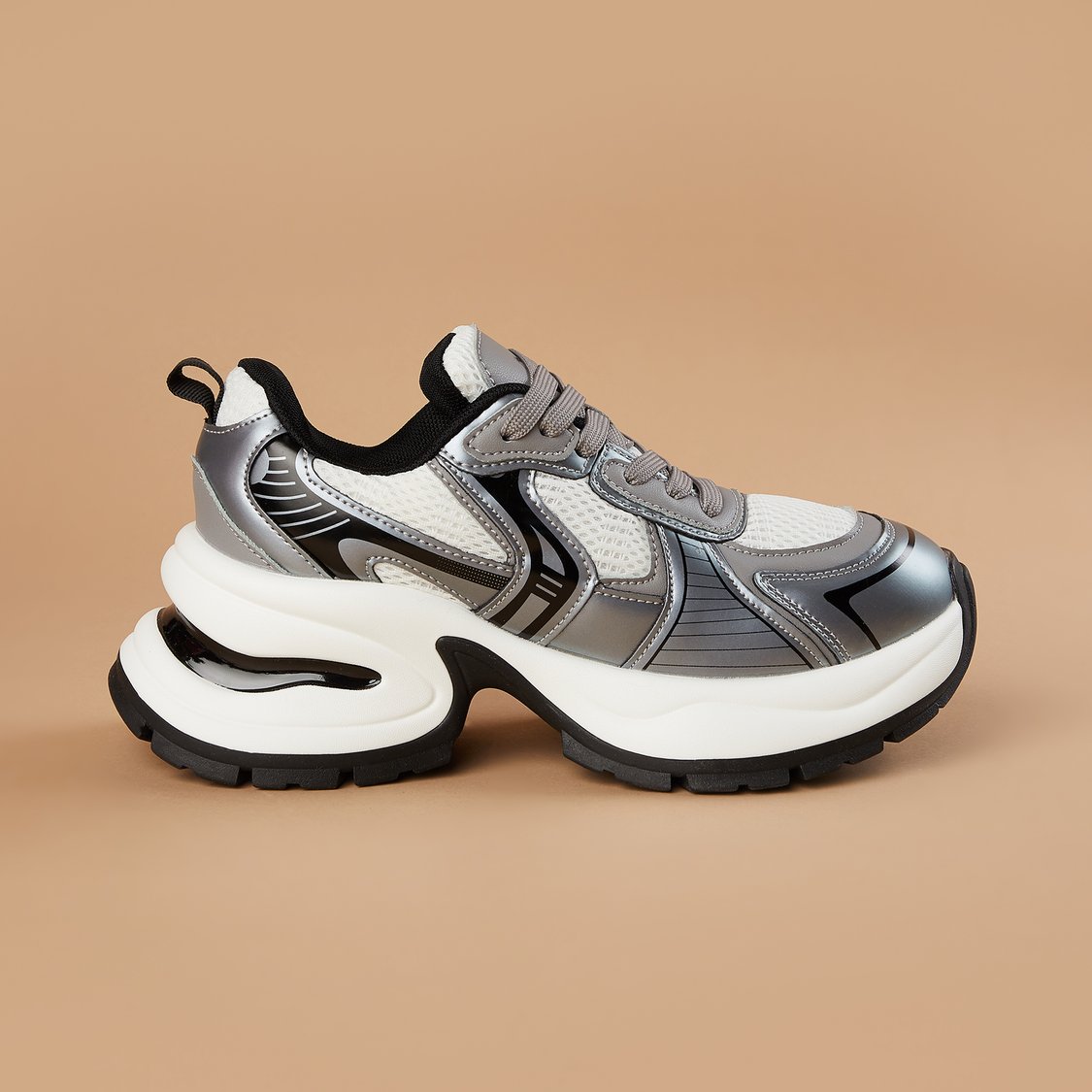 Contemporary Colourblock High-Top Sneakers Lightweight Comfortable Fashion Sneakers