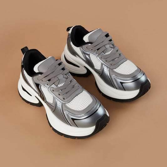 Contemporary Colourblock High-Top Sneakers Lightweight Comfortable Fashion Sneakers