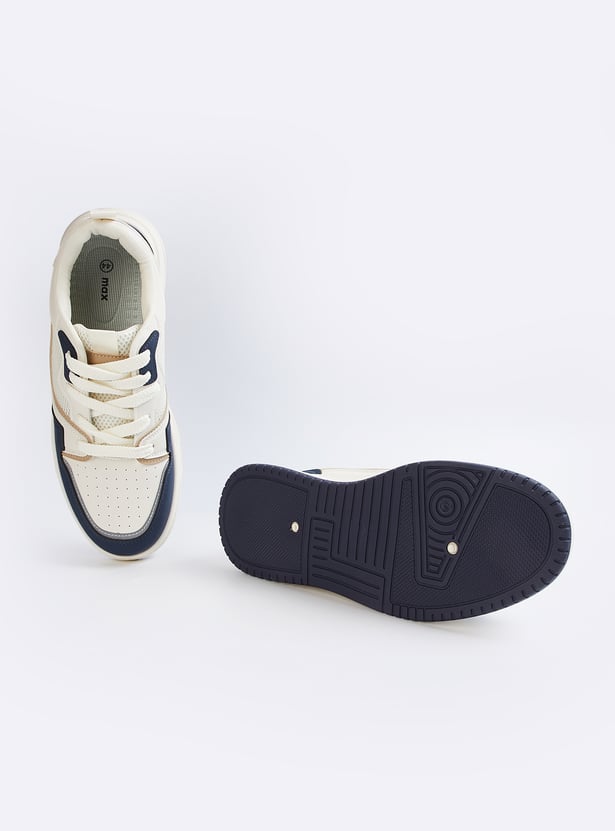 Stylish Men’s Colourblock Sneakers with Comfortable Cushioned Sole and Modern Design