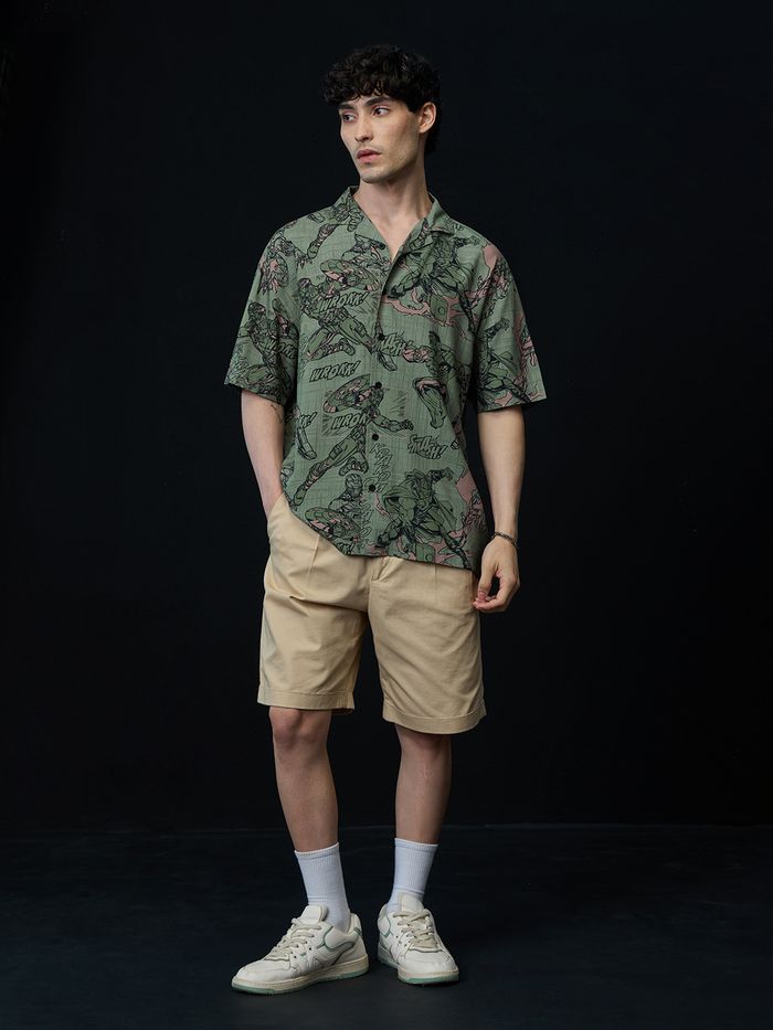 Cotton Comics Oversized Shirt Comfortable Relaxed Fit for Daily Wear