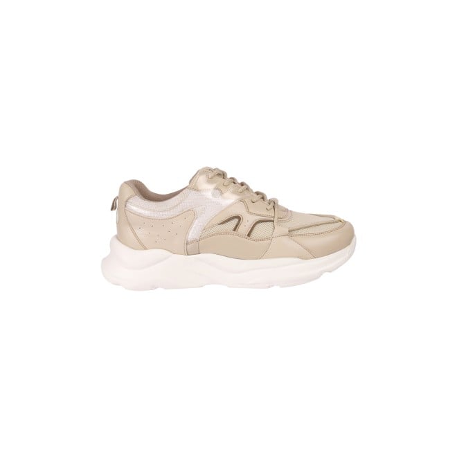 Premium Quality Women’s Beige Casual Sneakers Comfortable Streetwear Footwear