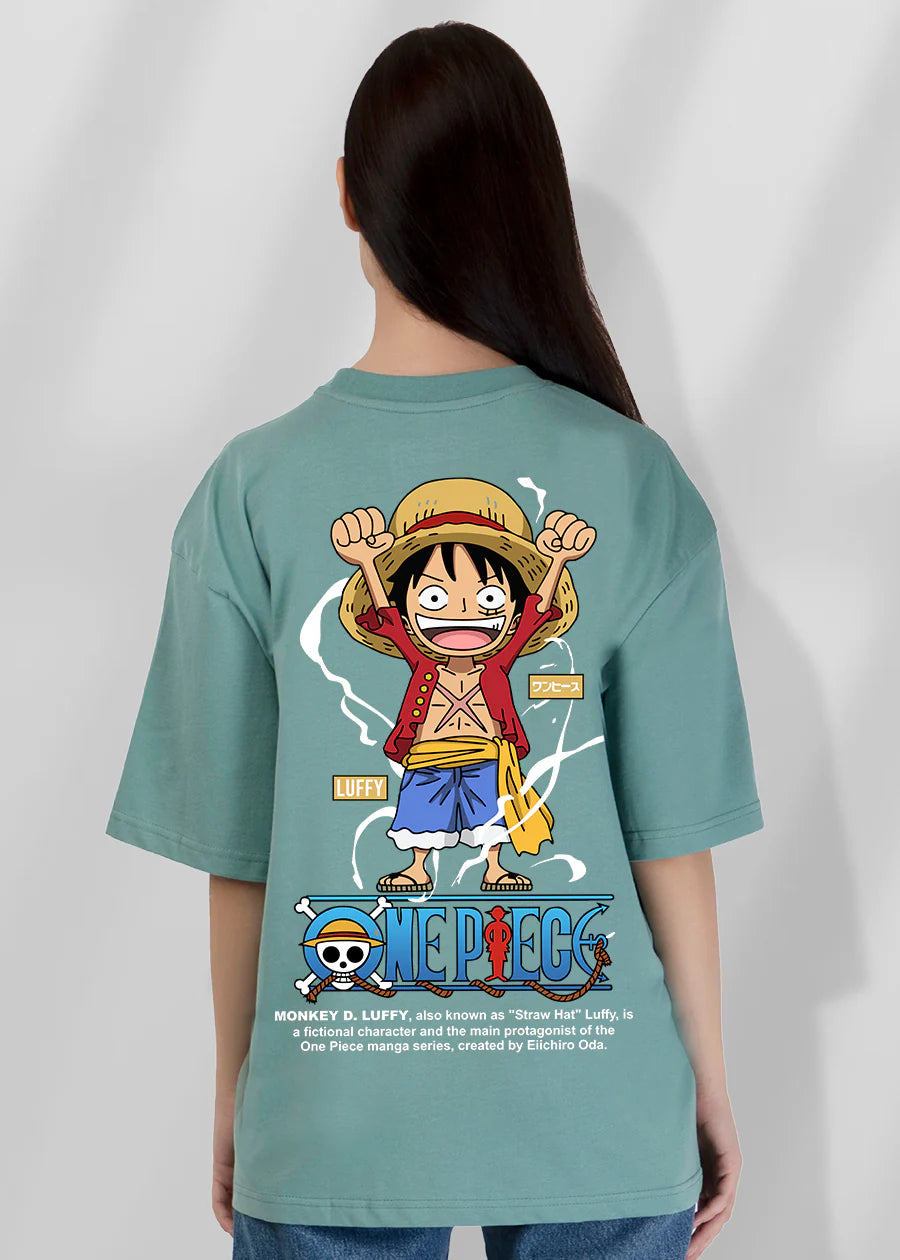 Stylish Oversized T-Shirt for Women Featuring Luffy from One Piece