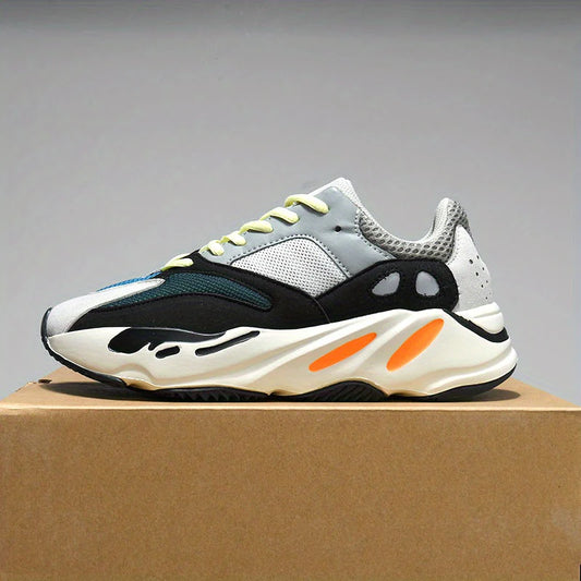 Comfortable Breathable Mesh Sneakers for Men with Chunky Sole Design