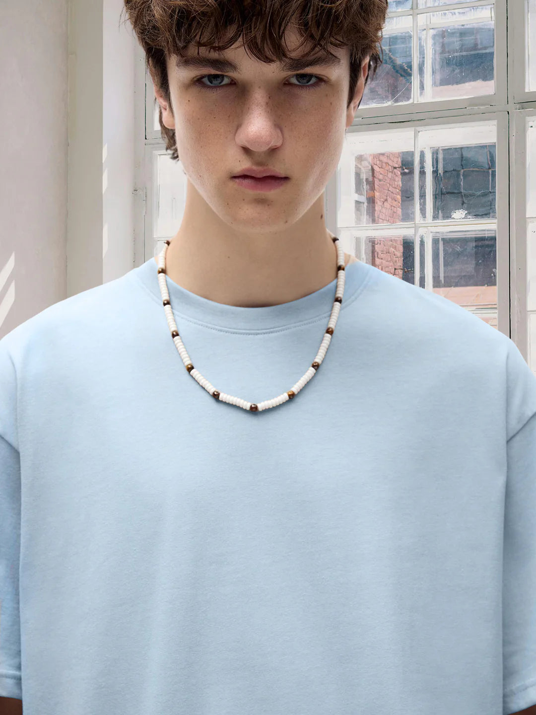 Solid Sky Oversized T Shirt for Men Made from Soft Cotton Blend for Comfort, Style, and Daily Wear