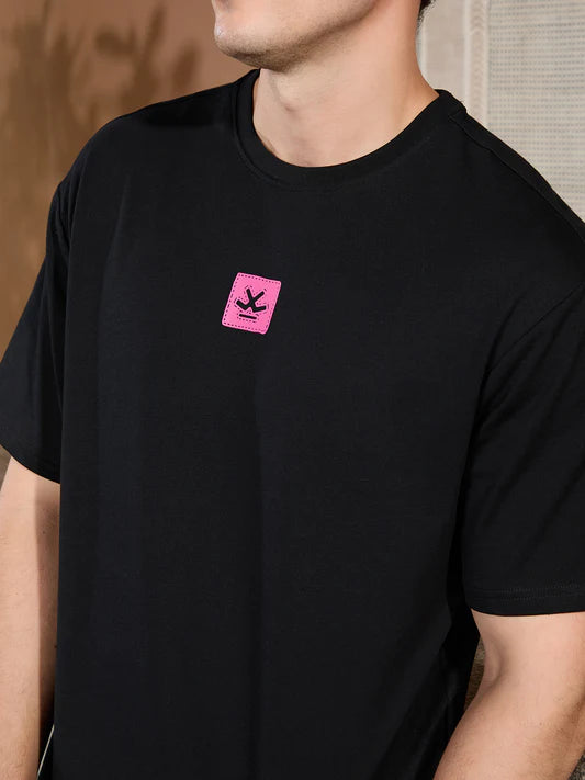 Men Loose Fit Black Oversized Fit T Shirt Designed for Style, Versatility, and Relaxed Daily Comfort