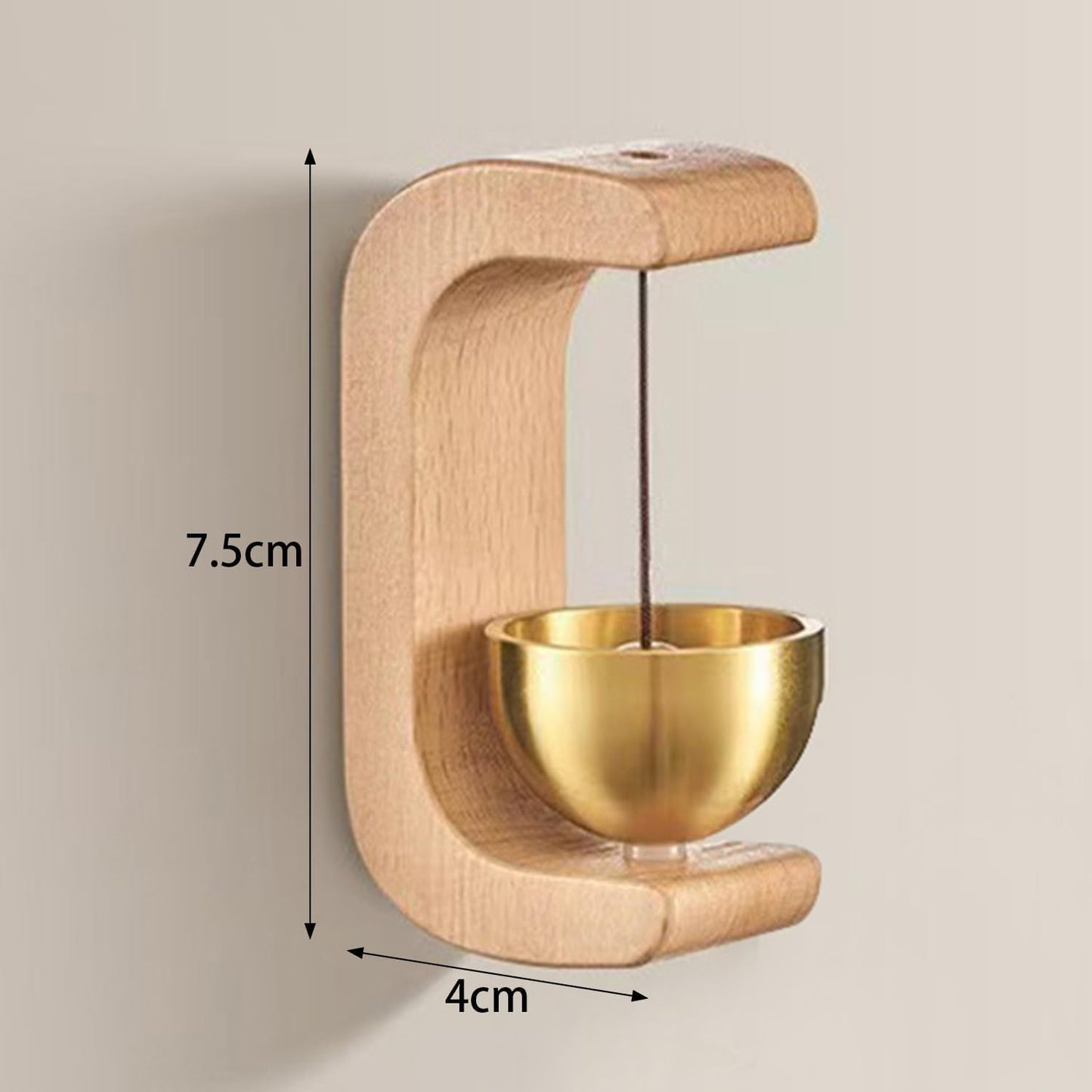 Shopkeeper’s Wooden Door Bell for Door Opening and Customer Alerts