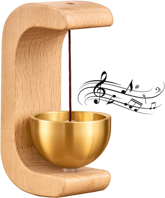 Shopkeeper’s Wooden Door Bell for Door Opening and Customer Alerts