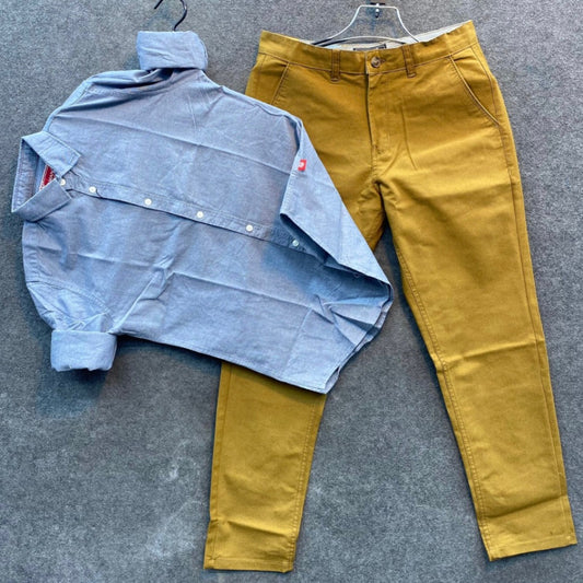 Stylish Men’s Shirt and Pant Combo for Everyday Professional and Smart Casual Wear