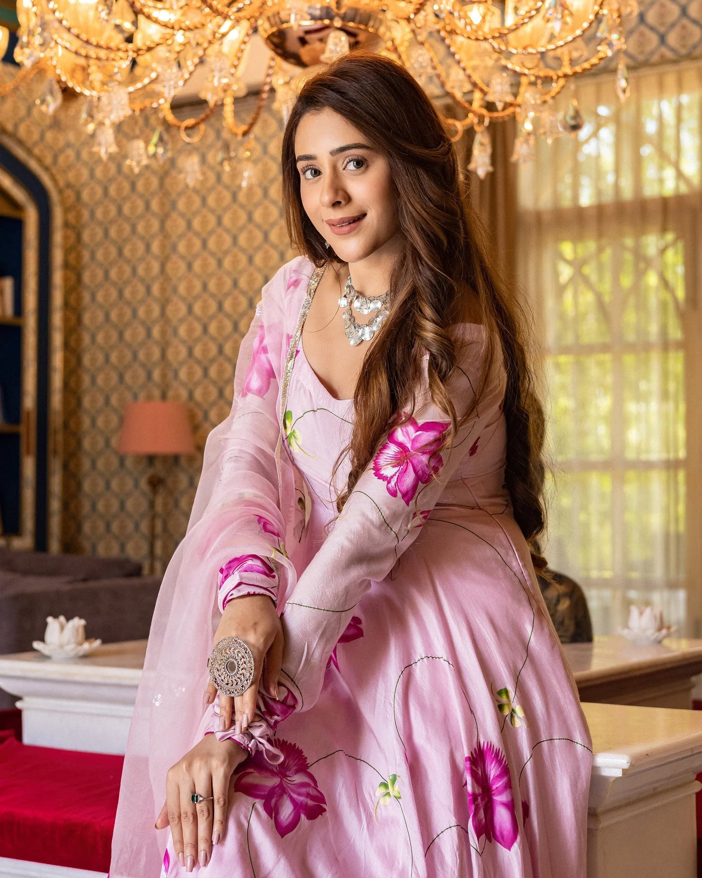 Traditional Handcrafted Suit Set with Graceful Dupatta Perfect for Cultural Events