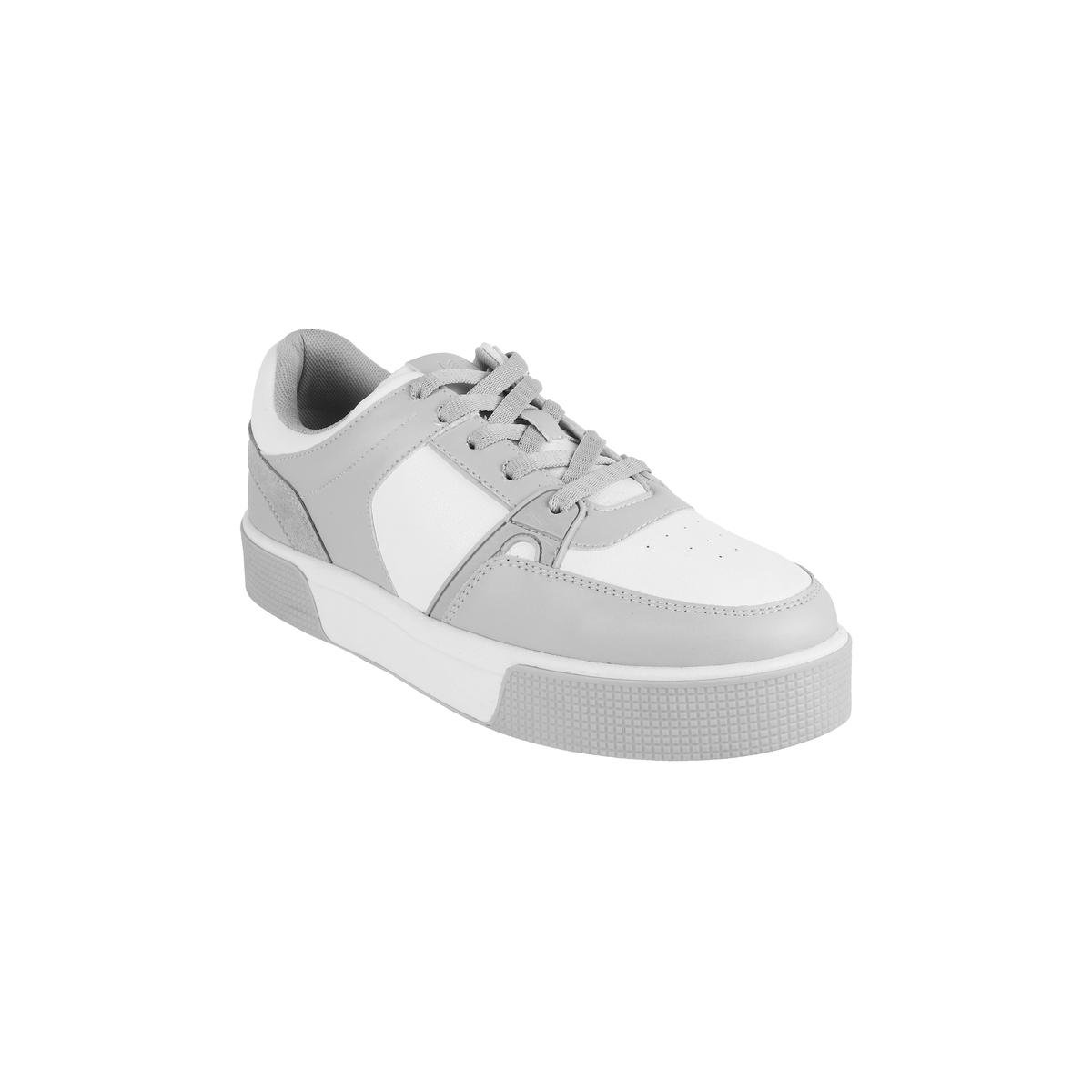 Everyday Wear Men’s White Grey Sneakers with Modern Urban Design and Comfortable Fit
