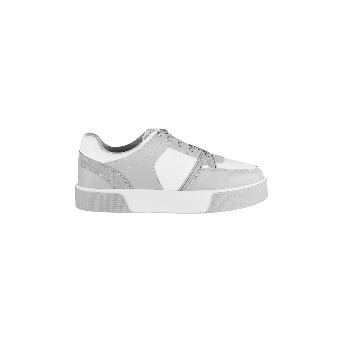 Everyday Wear Men’s White Grey Sneakers with Modern Urban Design and Comfortable Fit
