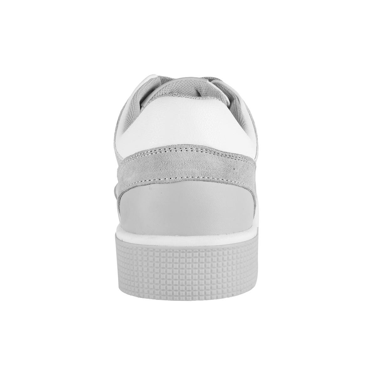 Everyday Wear Men’s White Grey Sneakers with Modern Urban Design and Comfortable Fit