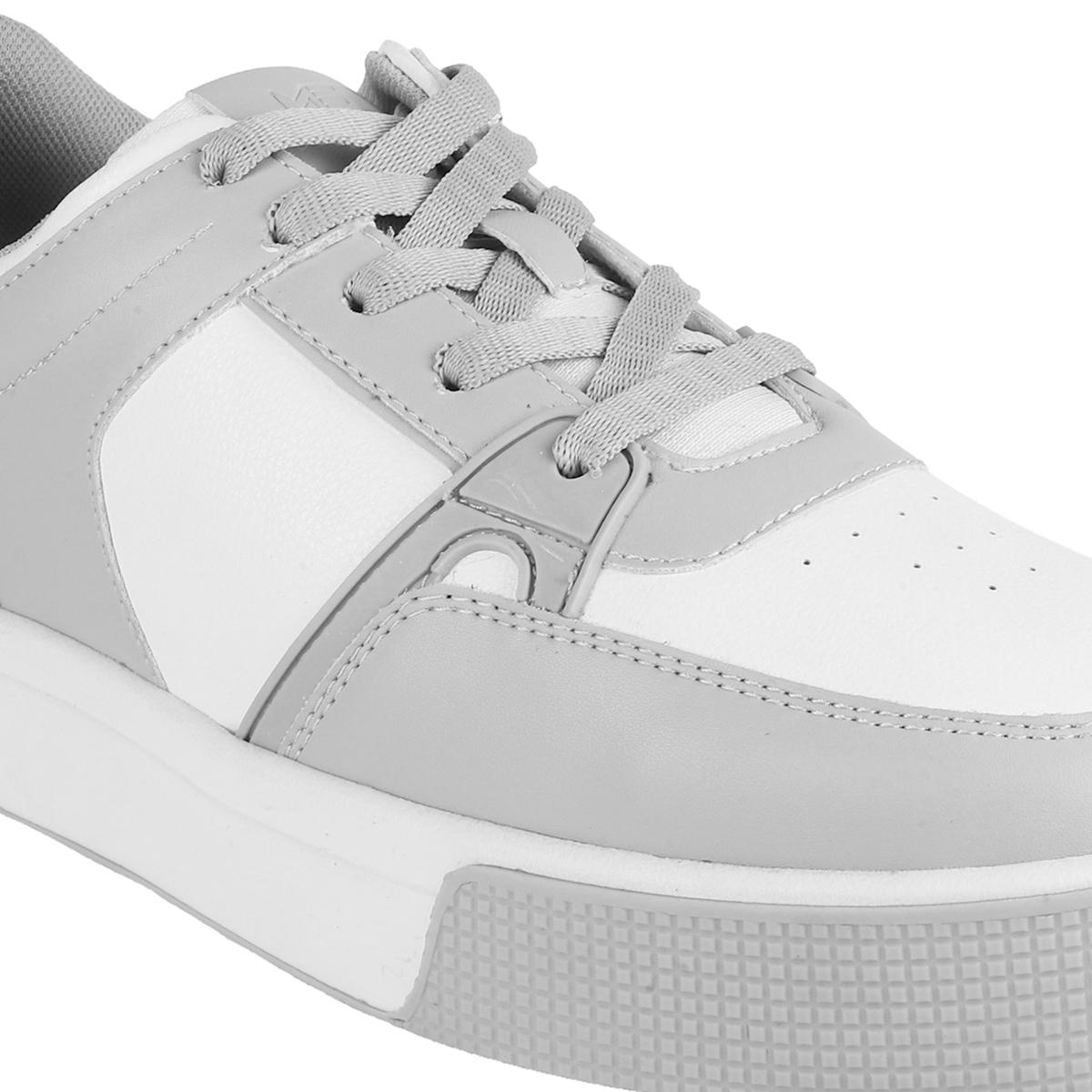 Everyday Wear Men’s White Grey Sneakers with Modern Urban Design and Comfortable Fit