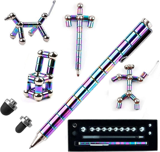 Stress-Relief Magnetic Fidget Pen for Boys, Girls, and Adults – Multi-Functional Creativity Tool
