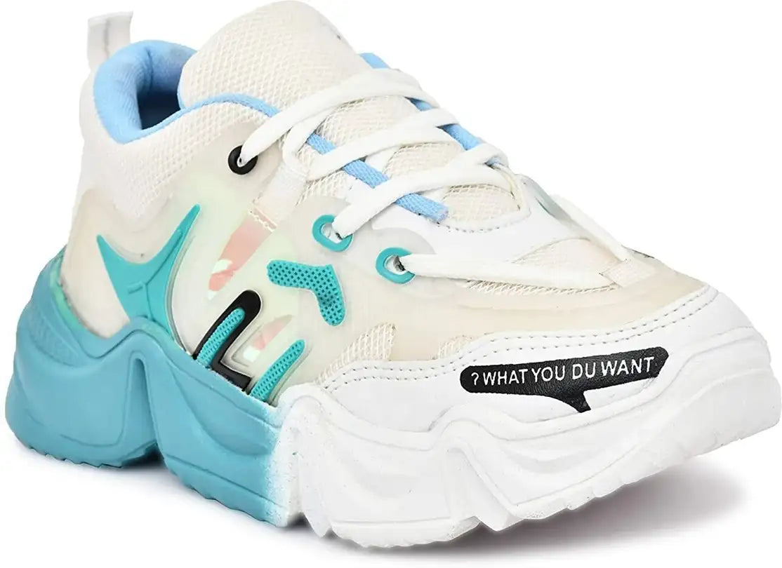 Comfortable Women’s Sneakers Trendy Green White Casual Shoes for Everyday Wear