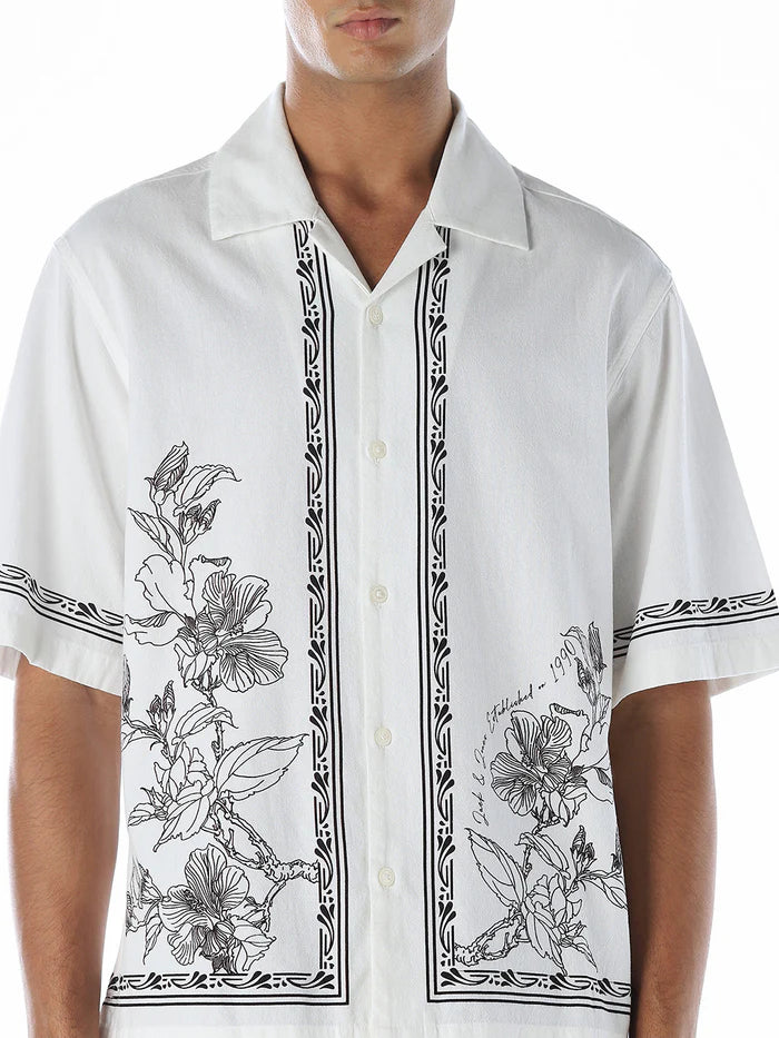 Statement Orange Men’s Half Sleeve Shirt with Minimal Tailored Finish