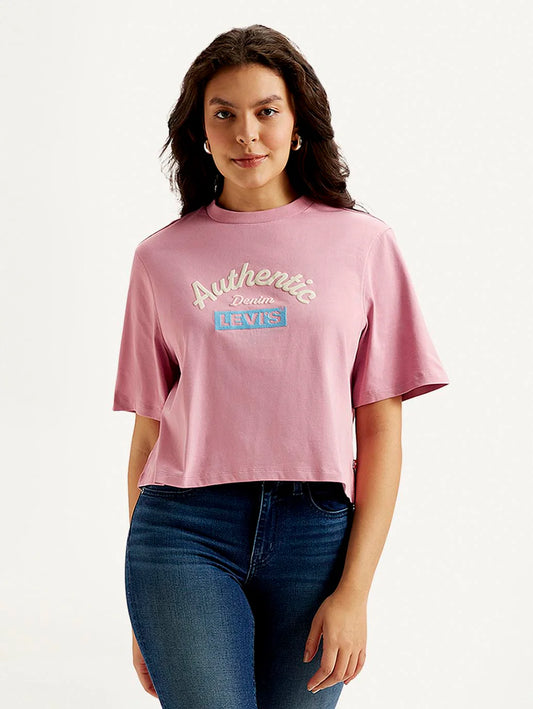 Trendy Womens Graphic Printed Boxy T Shirt Perfect for Work Travel and Weekend Outfits