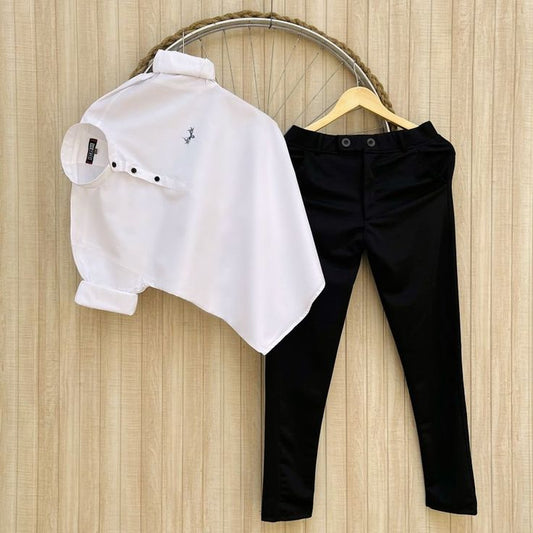Zara Cotton Shirt with Lycra Pant Outfit for Men Offering Comfort Fashion and Versatile Style