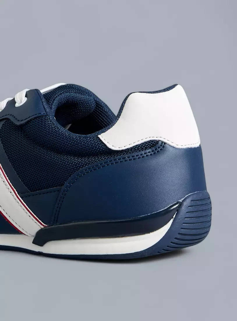 Everyday Wear Men’s Textured Lace-Up Sneakers with Flexible and Cushioned Sole