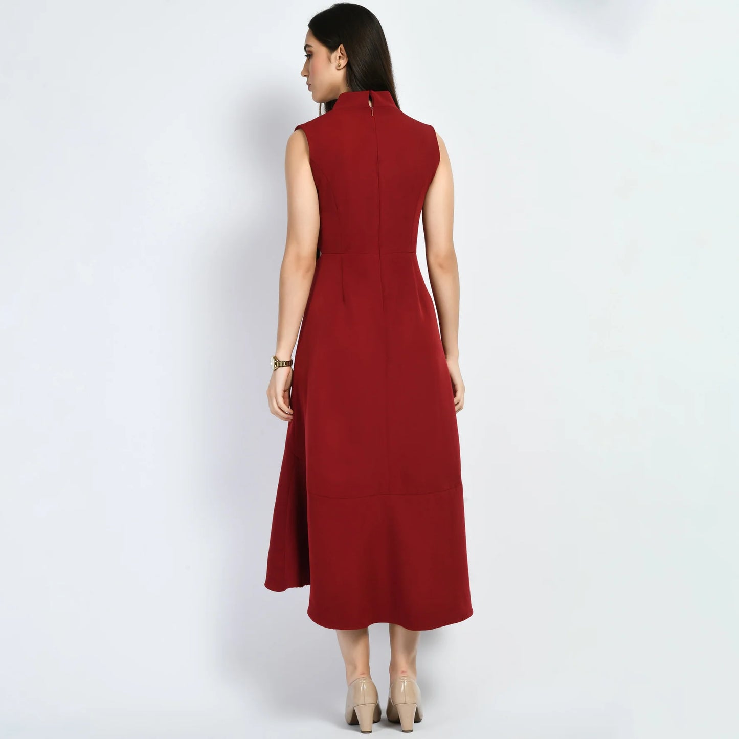 Fashionable Women Red Maxi Dress Featuring Vivacity Cut Out Details Perfect for Party Wear, Lounge, and Evening Fashion
