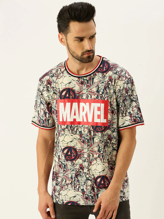 White Oversized Graphic Printed T Shirt for Men Made from Soft Cotton Blend for Maximum Comfort and Style