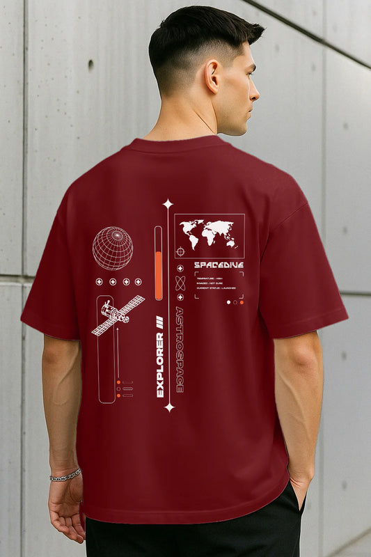 High Quality Explorer Oversized T Shirt for Men with Modern Design for Urban and Casual Look