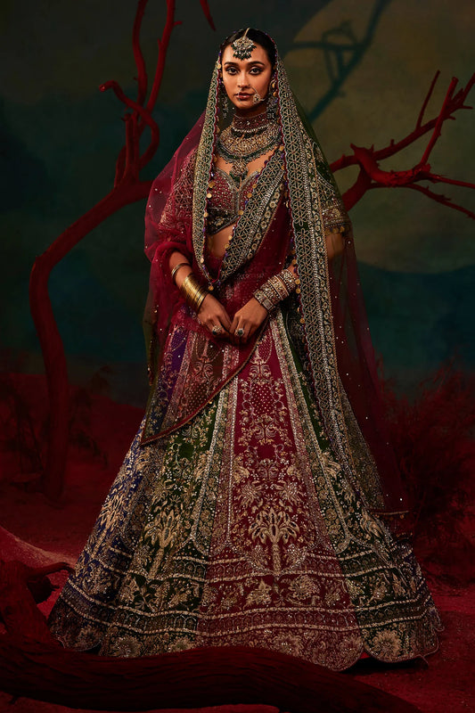 Graceful Mohini Bridal Lehenga with Heavy Work for Special Occasions